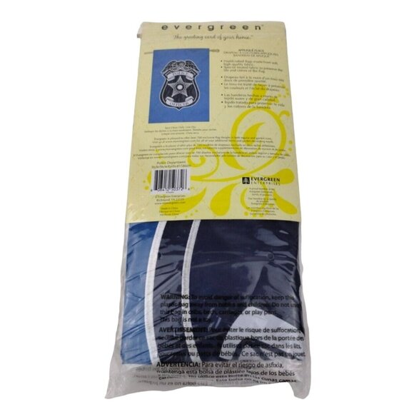 Evergreen Enterprises Police Officer Applique Garden Flag Banner 28 x 44 inch - Picture 4 of 4